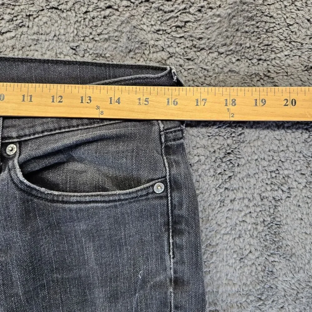 Levis 514 Jeans‎ Men Size 32x34 Black Denim Straight Leg Zip Fly
